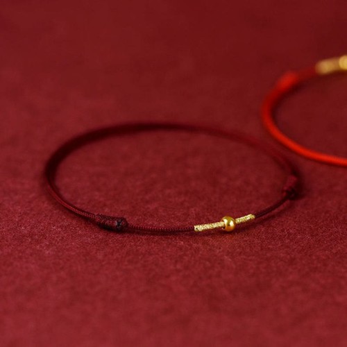 925 Sterling Silver Golden Bead Protection Bracelet Anklet 925 Sterling Silver Golden Bead Protection Bracelet Anklet