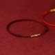 925 Sterling Silver Golden Bead Protection Bracelet Anklet 925 Sterling Silver Golden Bead Protection Bracelet Anklet