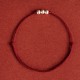 925 Sterling Silver Three Beads Protection String Anklet 925 Sterling Silver Three Beads Protection String Anklet