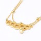 Copper Coins Wealth Titanium Steel Anklet
