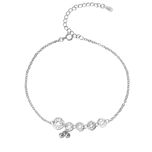 925 Sterling Silver Copper Coins Bells Protection Anklet 925 Sterling Silver Copper Coins Bells Protection Anklet