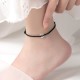 925 Sterling Silver Peace Buckle Luck String Anklet 925 Sterling Silver Peace Buckle Luck String Anklet