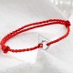 925 Sterling Silver Peace Buckle Luck String Anklet 925 Sterling Silver Peace Buckle Luck String Anklet
