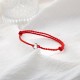 925 Sterling Silver Peace Buckle Luck String Anklet 925 Sterling Silver Peace Buckle Luck String Anklet