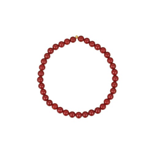 925 Sterling Silver Cinnabar Beads Blessing Anklet 925 Sterling Silver Cinnabar Beads Blessing Anklet