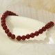 925 Sterling Silver Cinnabar Beads Blessing Anklet 925 Sterling Silver Cinnabar Beads Blessing Anklet