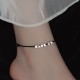 925 Sterling Silver Beads Luck Protection Anklet 925 Sterling Silver Beads Luck Protection Anklet