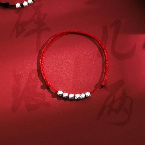 925 Sterling Silver Beads Luck Protection Anklet 925 Sterling Silver Beads Luck Protection Anklet