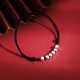 925 Sterling Silver Beads Luck Protection Anklet 925 Sterling Silver Beads Luck Protection Anklet