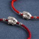 Handmade 999 Sterling Silver Rabbit Luck Bracelet Anklet Handmade 999 Sterling Silver Rabbit Luck Bracelet Anklet