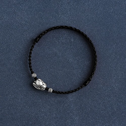 Handmade 999 Sterling Silver Rabbit Luck Bracelet Anklet Handmade 999 Sterling Silver Rabbit Luck Bracelet Anklet