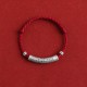 Handmade 999 Sterling Silver Om Mani Padme Hum Heart Sutra Carved Bracelet Anklet Handmade 999 Sterling Silver Om Mani Padme Hum Heart Sutra Carved Bracelet Anklet