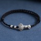 Handmade 999 Sterling Silver Fu Character Ruyi Handle Bracelet Anklet Handmade 999 Sterling Silver Fu Character Ruyi Handle Bracelet Anklet