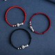 Handmade 999 Sterling Silver Fu Character Ruyi Handle Bracelet Anklet Handmade 999 Sterling Silver Fu Character Ruyi Handle Bracelet Anklet