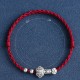Handmade 999 Sterling Silver Fu Character Ruyi Handle Bracelet Anklet Handmade 999 Sterling Silver Fu Character Ruyi Handle Bracelet Anklet