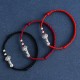 Handmade 999 Sterling Silver Fu Character Ruyi Handle Bracelet Anklet Handmade 999 Sterling Silver Fu Character Ruyi Handle Bracelet Anklet