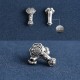 Handmade 999 Sterling Silver Fu Character Ruyi Handle Bracelet Anklet Handmade 999 Sterling Silver Fu Character Ruyi Handle Bracelet Anklet