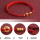 999 Gold Small Peace Buckle Luck Bracelet Anklet 999 Gold Small Peace Buckle Luck Bracelet Anklet