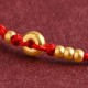 999 Gold Small Peace Buckle Luck Bracelet Anklet 999 Gold Small Peace Buckle Luck Bracelet Anklet