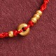 999 Gold Small Peace Buckle Luck Bracelet Anklet 999 Gold Small Peace Buckle Luck Bracelet Anklet
