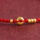 999 Gold Small Peace Buckle Luck Bracelet Anklet 999 Gold Small Peace Buckle Luck Bracelet Anklet