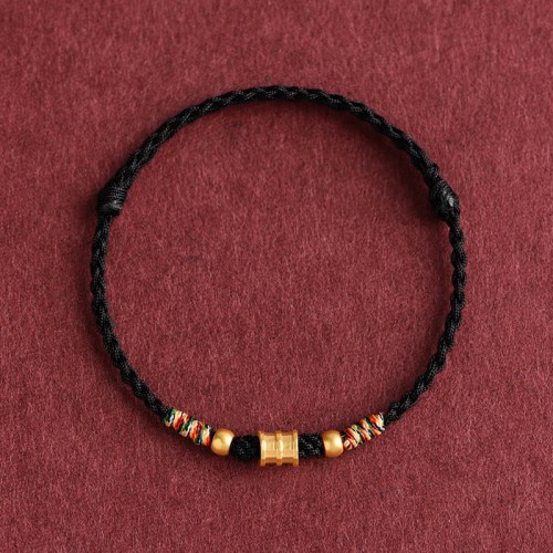 999 Gold Small Bucket Shape Design Luck Bracelet Anklet 999 Gold Small Bucket Shape Design Luck Bracelet Anklet