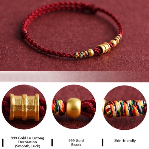 999 Gold Small Bucket Shape Design Luck Bracelet Anklet 999 Gold Small Bucket Shape Design Luck Bracelet Anklet