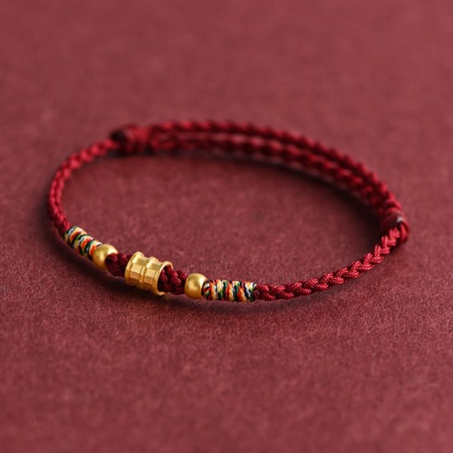 999 Gold Small Bucket Shape Design Luck Bracelet Anklet 999 Gold Small Bucket Shape Design Luck Bracelet Anklet