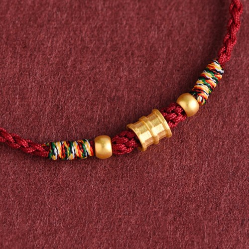999 Gold Small Bucket Shape Design Luck Bracelet Anklet 999 Gold Small Bucket Shape Design Luck Bracelet Anklet