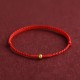 999 Gold Mini Bead Strength Braided Rope Anklet 999 Gold Mini Bead Strength Braided Rope Anklet