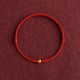 999 Gold Mini Bead Strength Braided Rope Anklet 999 Gold Mini Bead Strength Braided Rope Anklet