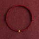 999 Gold Mini Bead Strength Braided Rope Anklet 999 Gold Mini Bead Strength Braided Rope Anklet