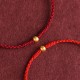999 Gold Mini Bead Strength Braided Rope Anklet 999 Gold Mini Bead Strength Braided Rope Anklet