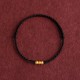 999 Gold Mini Three Beads Design Luck Bracelet Anklet