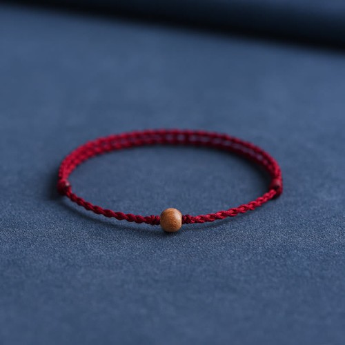 Natural Peach Wood Bead Ward Off Evil Spirits Bracelet Anklet Natural Peach Wood Bead Ward Off Evil Spirits Bracelet Anklet