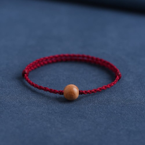 Natural Peach Wood Bead Ward Off Evil Spirits Bracelet Anklet Natural Peach Wood Bead Ward Off Evil Spirits Bracelet Anklet