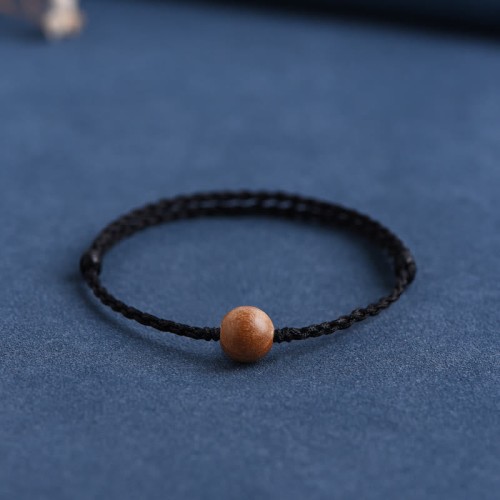 Natural Peach Wood Bead Ward Off Evil Spirits Bracelet Anklet Natural Peach Wood Bead Ward Off Evil Spirits Bracelet Anklet