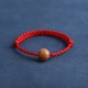 Natural Peach Wood Bead Ward Off Evil Spirits Bracelet Anklet Natural Peach Wood Bead Ward Off Evil Spirits Bracelet Anklet