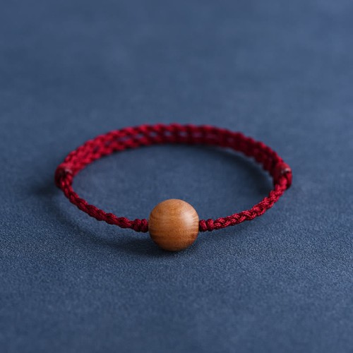 Natural Peach Wood Bead Ward Off Evil Spirits Bracelet Anklet Natural Peach Wood Bead Ward Off Evil Spirits Bracelet Anklet