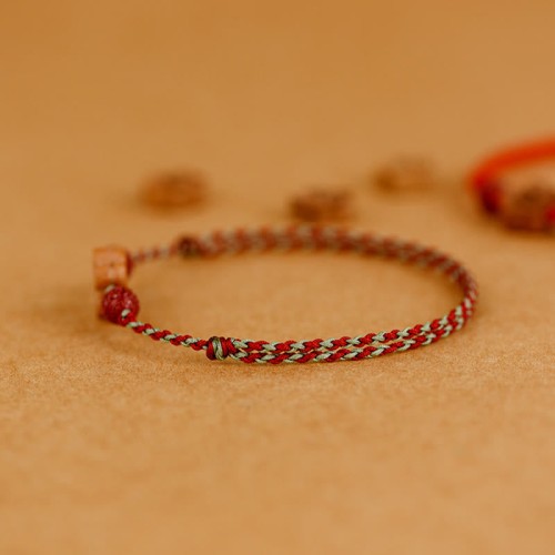 Peach Wood Peach Blossom Cinnabar Wealth Bracelet Anklet Peach Wood Peach Blossom Cinnabar Wealth Bracelet Anklet