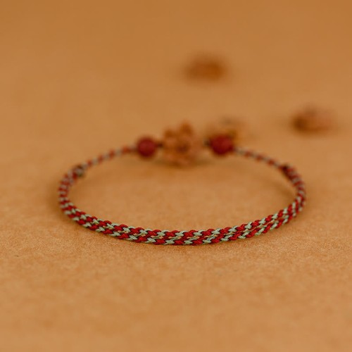 Peach Wood Peach Blossom Cinnabar Wealth Bracelet Anklet Peach Wood Peach Blossom Cinnabar Wealth Bracelet Anklet