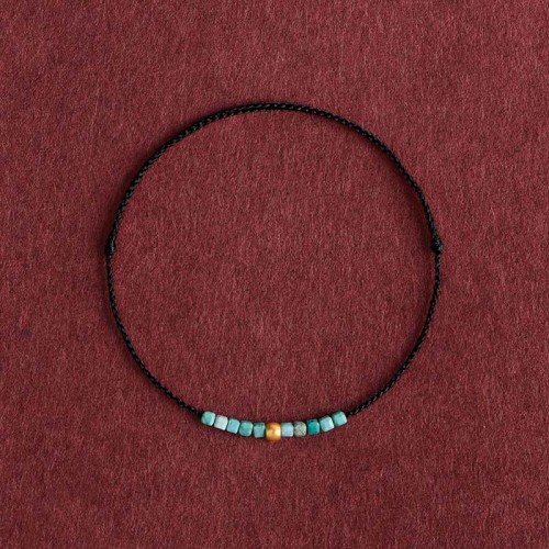 999 Gold Beads Turquoise Protection Bracelet Anklet 999 Gold Beads Turquoise Protection Bracelet Anklet