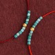 999 Gold Beads Turquoise Protection Bracelet Anklet 999 Gold Beads Turquoise Protection Bracelet Anklet
