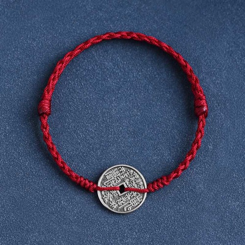 925 Sterling Silver Coin Protection Bracelet Anklet 925 Sterling Silver Coin Protection Bracelet Anklet