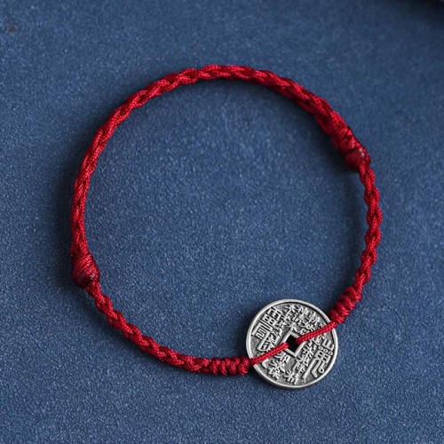 925 Sterling Silver Coin Protection Bracelet Anklet 925 Sterling Silver Coin Protection Bracelet Anklet