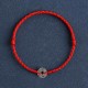 925 Sterling Silver Five Emperor Coins Red String Bracelet Anklet 925 Sterling Silver Five Emperor Coins Red String Bracelet Anklet