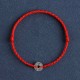 925 Sterling Silver Five Emperor Coins Red String Bracelet Anklet 925 Sterling Silver Five Emperor Coins Red String Bracelet Anklet