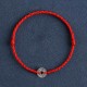 925 Sterling Silver Five Emperor Coins Red String Bracelet Anklet 925 Sterling Silver Five Emperor Coins Red String Bracelet Anklet
