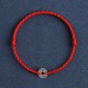 925 Sterling Silver Five Emperor Coins Red String Bracelet Anklet 925 Sterling Silver Five Emperor Coins Red String Bracelet Anklet