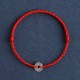 925 Sterling Silver Five Emperor Coins Red String Bracelet Anklet 925 Sterling Silver Five Emperor Coins Red String Bracelet Anklet